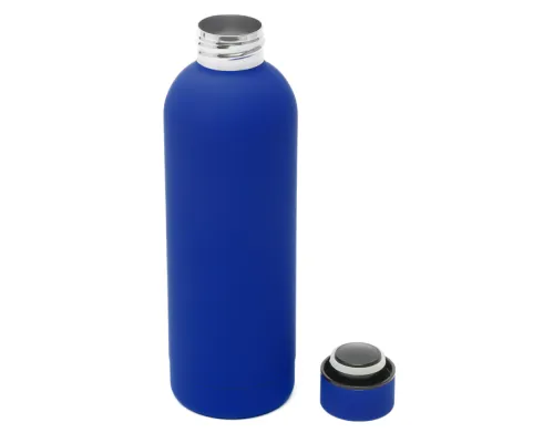 Термобутылка Perfecto софт-тач, синий