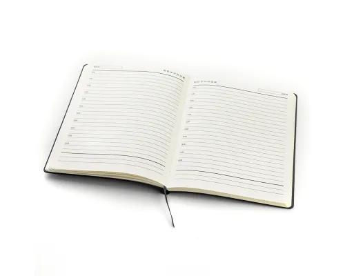 Ежедневник A5 недатированный Esmeralda в мягком переплёте, чёрный с серебристым Ежедневник A5 недатированный Esmeralda в мягком переплёте, чёрный с серебристым