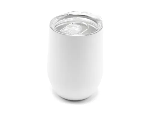 Термокружка с двойной стенкой SOFTO софт-тач, белая