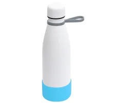 Термобутылка герметичная вакуумная Olivia To Go, белый/серый/бирюзовый