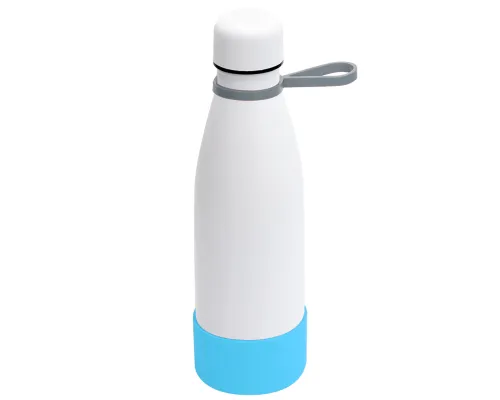 Термобутылка герметичная вакуумная Olivia To Go, белый/серый/бирюзовый