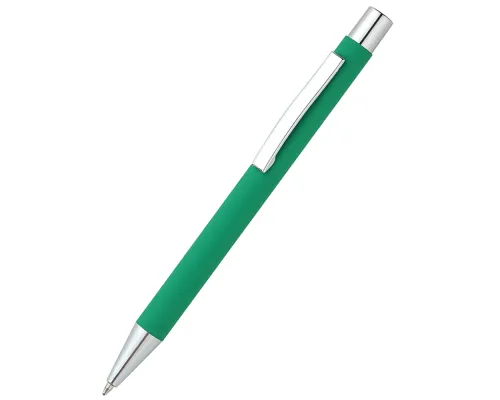 Ручка металлическая Rebecca софт-тач, зеленая