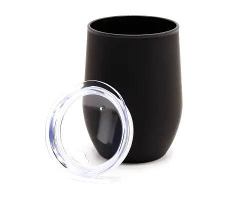 Термокружка Top, черный полуматовый
