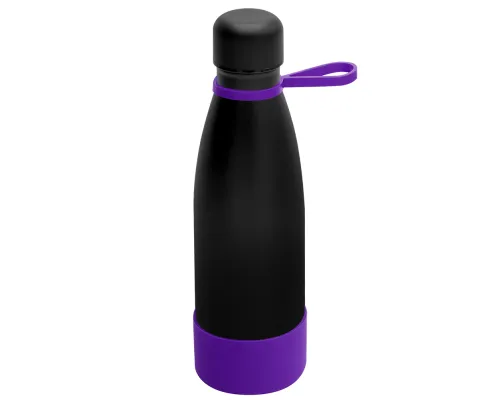 Термобутылка герметичная вакуумная Olivia To Go, чёрный/фиолетовый