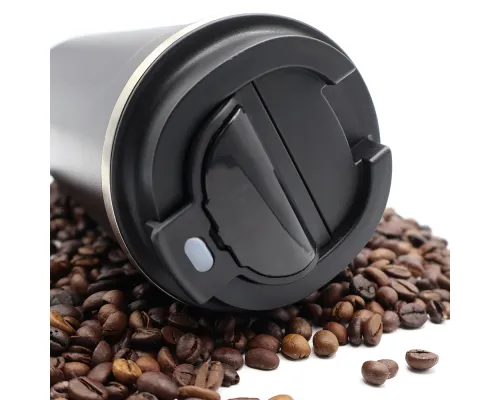 Термокружка Andy с дисплеем, 510 мл, черная