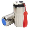 Термокружка Ashly To Go, серебристая/красная/синяя