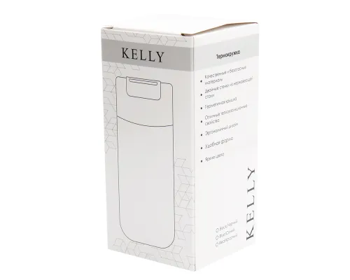 Вакуумная герметичная термокружка Kelly, синяя