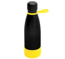 Термобутылка герметичная вакуумная Olivia To Go, чёрный/жёлтый Термобутылка герметичная вакуумная Olivia To Go, чёрный/жёлтый