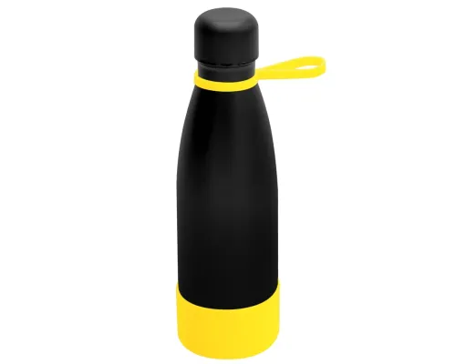 Термобутылка герметичная вакуумная Olivia To Go, чёрный/жёлтый Термобутылка герметичная вакуумная Olivia To Go, чёрный/жёлтый