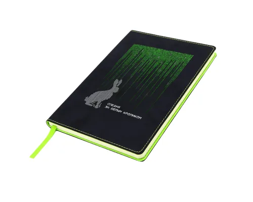 Блокнот A5 Blackjack в мягком переплёте, зелёный
