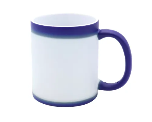 Кружка-хамелеон керамическая Йорк, сублимация, синяя