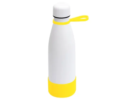 Термобутылка герметичная вакуумная Olivia To Go, белый/жёлтый Термобутылка герметичная вакуумная Olivia To Go, белый/жёлтый