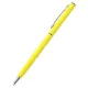 Ручка металлическая Tinny Soft софт-тач, желтая