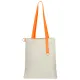 Сумка для покупок White GLOW 325 г/м² с ремувкой, оранжевая