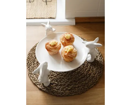 Тарелочка для сладостей "Воришки" (NEW), 23.5 см, Белый