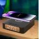 Часы с беспроводной зарядкой Raven 3в1, черный
