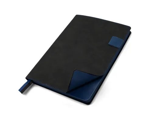 Ежедневник A5 недатированный Efemero в мягком переплёте, черный/темно-синий