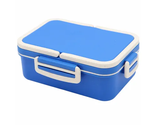 Ланчбокс (контейнер для еды) Inar из пшеничного волокна, синий.