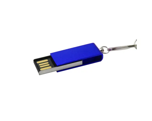 Флешка Slim 16 Гб, металл, синяя