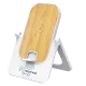 Беспроводное зарядное устройство Bambooco 15W, белый с бамбуковым