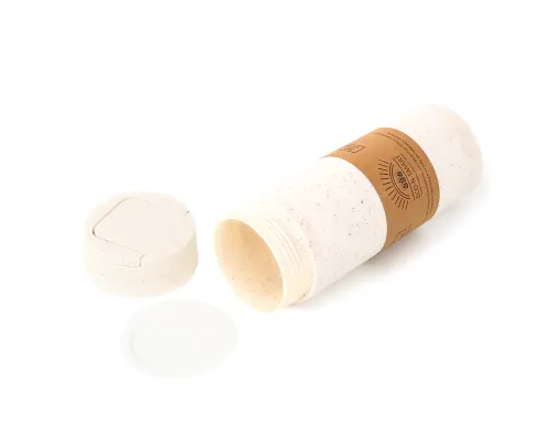 Термостакан с двойной стенкой Smile из пшеничного волокна, бежевый