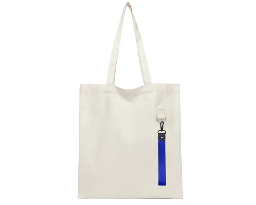 Сумка для покупок LUMISSA 325 г/м² с ремувкой, натуральный/синий