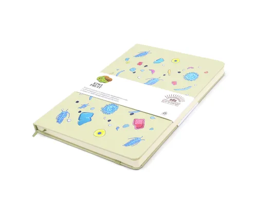 Блокнот из растительного сырья Tutti Frutti в твёрдом переплёте, киви