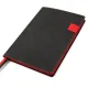 Ежедневник A5 недатированный Efemero в мягком переплёте, черно-красный
