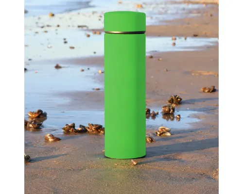 Термос Bronx софт-тач, зеленого цвета