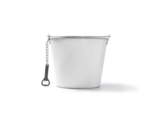 Металлическое ведро LAMBIC, Белый