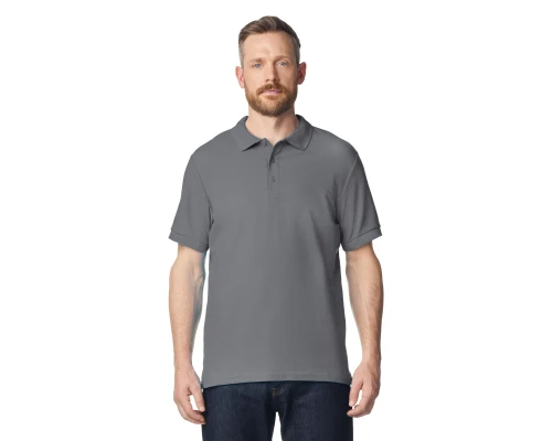 Футболка поло PREMIUM COTTON ADULT DOUBLE PIQUE, ГРАФИТОВЫЙ S