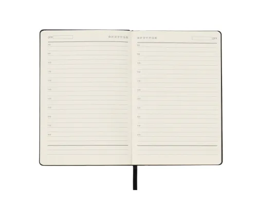 Ежедневник A5 недатированный Simflex в мягком переплёте, чёрный