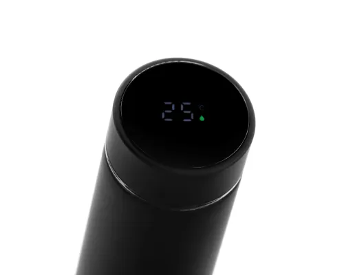 Термос Indy софт-тач, черный