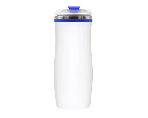 Термокружка Latte, бело-синий