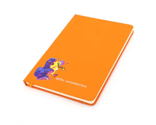 Блокнот A5 Monte в твёрдом переплёте, оранжевый
