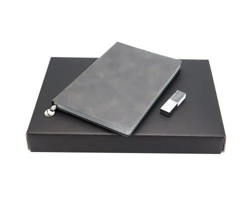 Подарочный набор ЗАМЕТЬ И ЗАПОМНИ, темно-серый