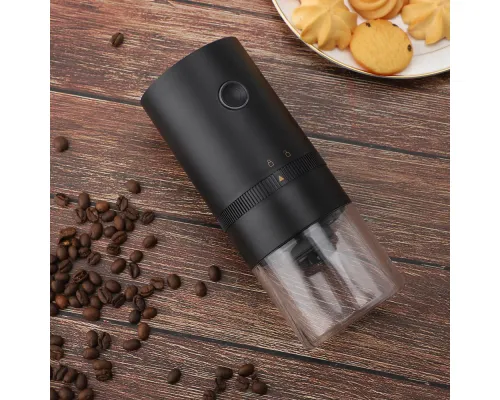 Портативная кофемолка Полинара с аккумулятором, черный