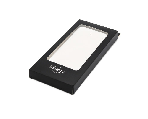 Внешний аккумулятор Saming, 10000mAh, белый Внешний аккумулятор Saming, 10000mAh, белый
