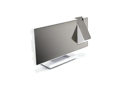 Часы-метеостанция Omix с проективным циферблатом, белые