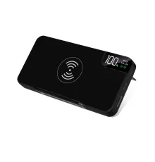 Внешний аккумулятор gPro QI, с беспроводной зарядкой 10000 mAh, черный