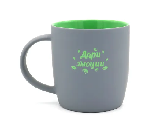 Кружка Spring, софт-тач, зеленая