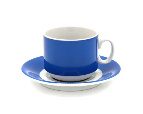 Чайная пара фарфоровая 220см³ "экспресс" "Sunrise" (7С1665Ф34), синий, в коробке
