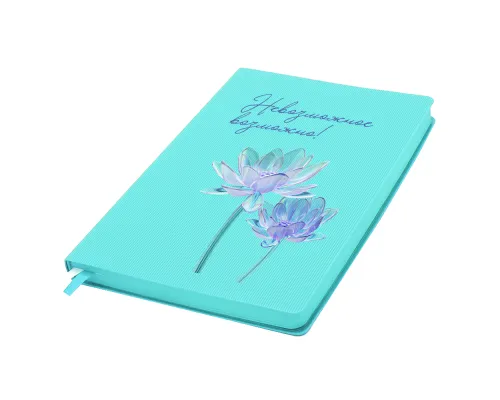Ежедневник A5 недатированный Gabby в мягком переплёте, бирюзовый