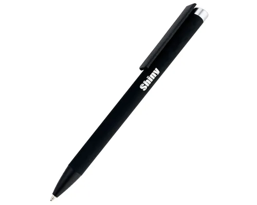 Ручка металлическая Slice Soft софт-тач, серебряная