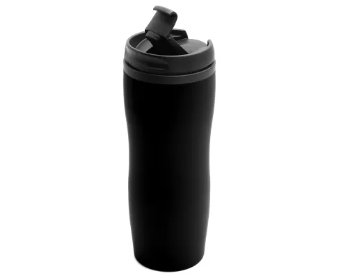 Термокружка Gamma, cофт-тач, черный