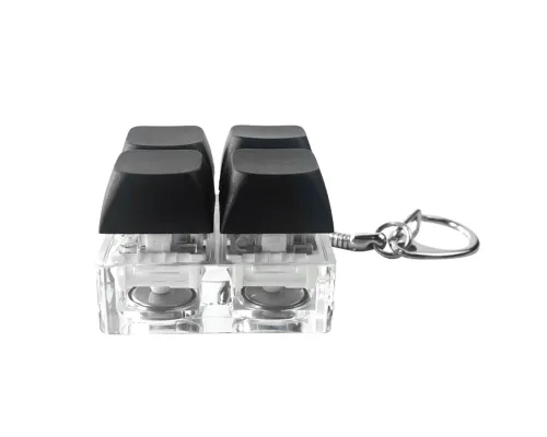 Брелок Press Anti Stress с LED подсветкой (фонарик), черный