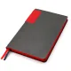 Ежедневник A5 недатированный Molfetta в мягком переплёте, серо-красный