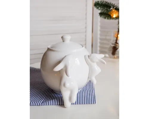 Сахарница с кроликами (NEW), 1000 мл, Белый