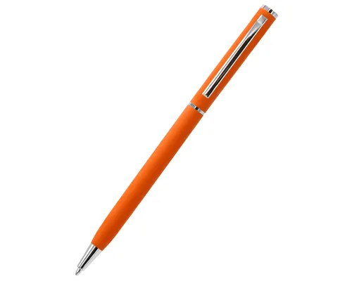 Ручка металлическая Tinny Soft софт-тач, оранжевая