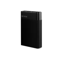 Внешний аккумулятор в металлическом корпусе Apria, 10000 mAh, черный